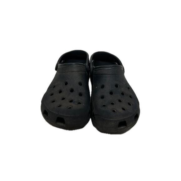 Crocs Charcoal Gray Clog Sandals Mens 11 Womens 13 - Picture 1 of 3